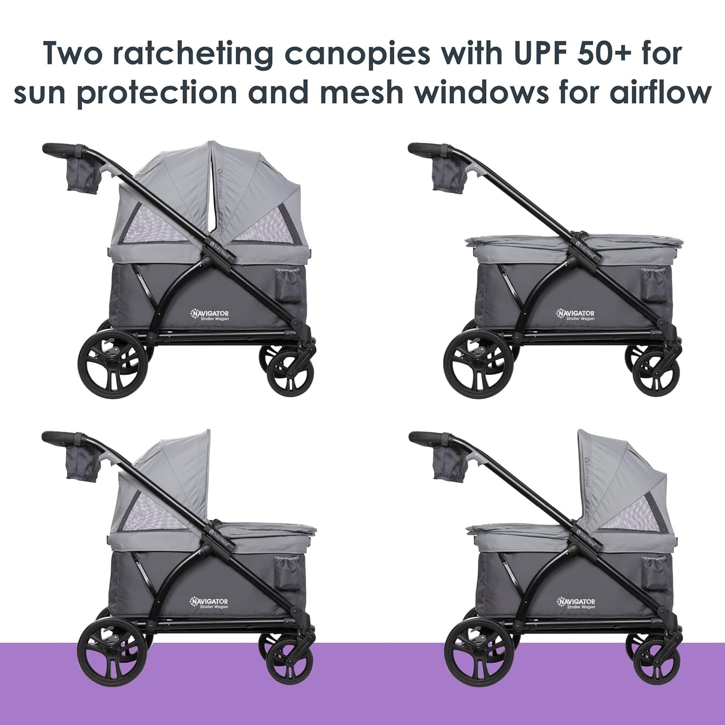 Baby Trend Expedition Stroller Wagon, Liberty Midnight