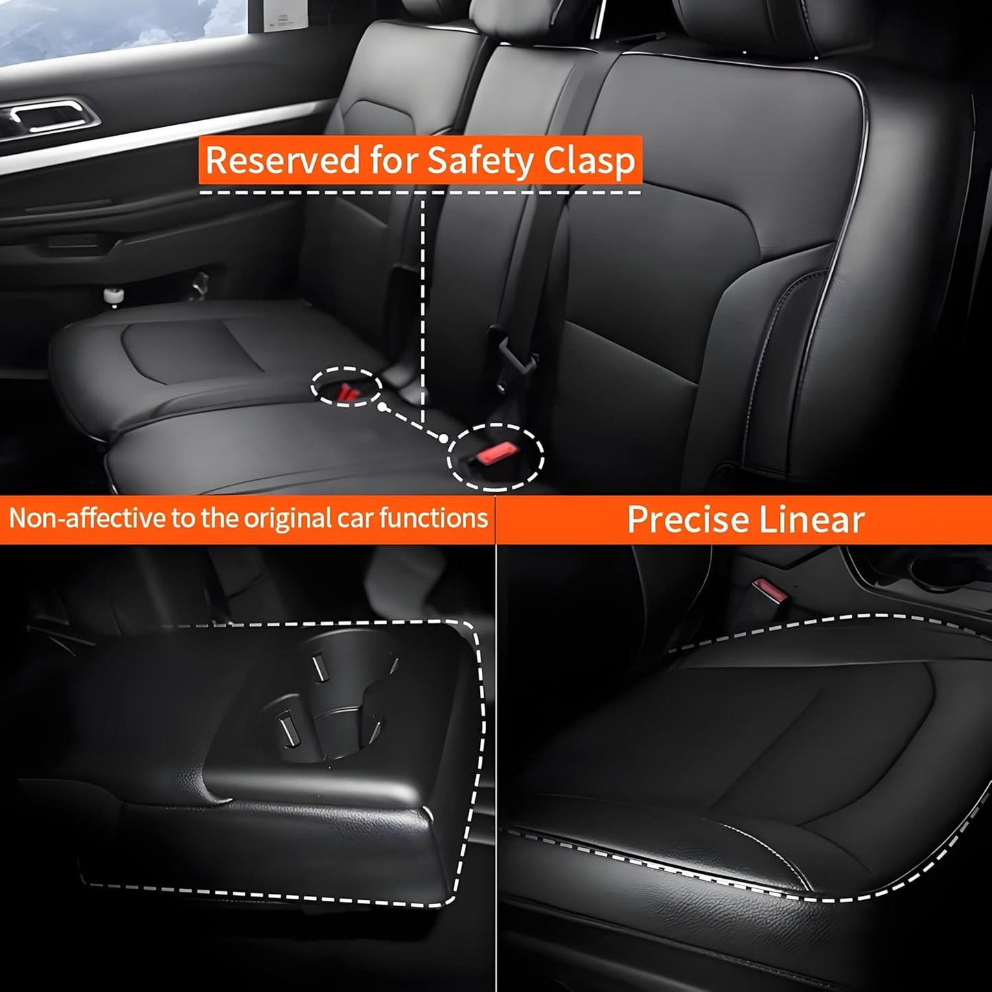 AOMSAZTO Seat Covers for Ford Mustang Coupe 2015 2016 2017 2018 2019 2020 2021 2022 2023 2024 2025 2026, Custom Fit Full Set Faux Leather (New Red)