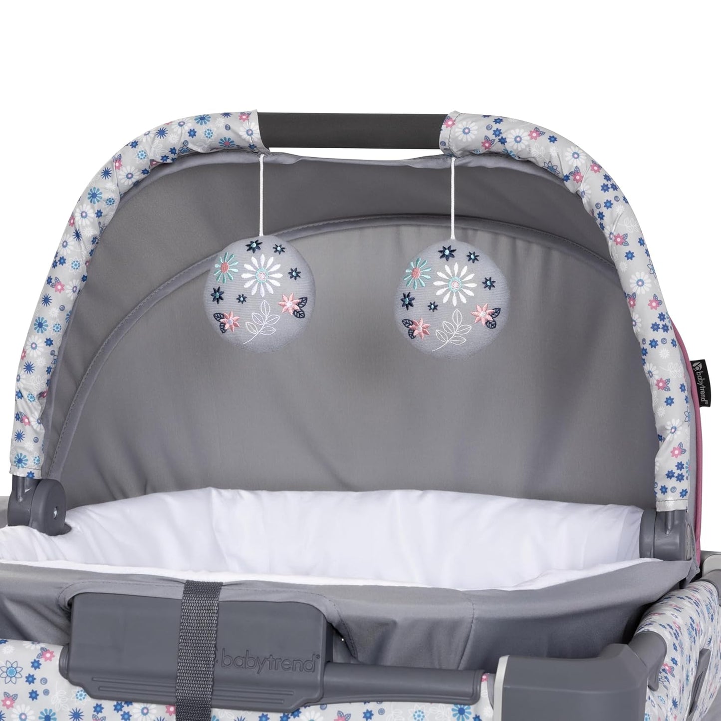 Baby Trend Nursery Den Playard with Snooze Pod and Flip Over Changer, Diamond Sage