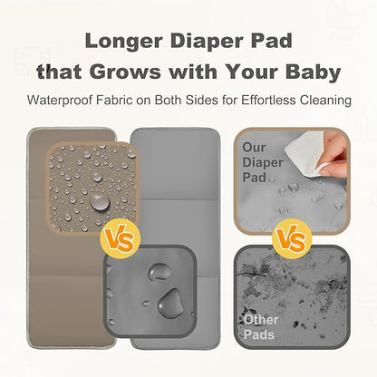 Compact Diaper Bag Backpack – Lightweight & Waterproof Baby Bag for Moms & Dads, Includes Changing Pad & Stroller Straps, Small Travel Diaper Backpack for Daily Use –Taupe