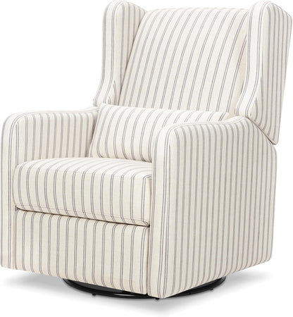Davinci Carter's Arlo Recliner and Swivel Glider, Water Repellent & Stain Resistant, Greenguard Gold & CertiPUR-US Certified, Performance Forest Green Linen