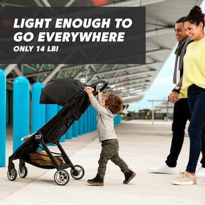 Baby Jogger City Tour 2 Carry-On Approved Travel Stroller, Ultra-Compact Baby Stroller, Lightweight, Easy Fold, Baby Travel Essential, Pitch Black