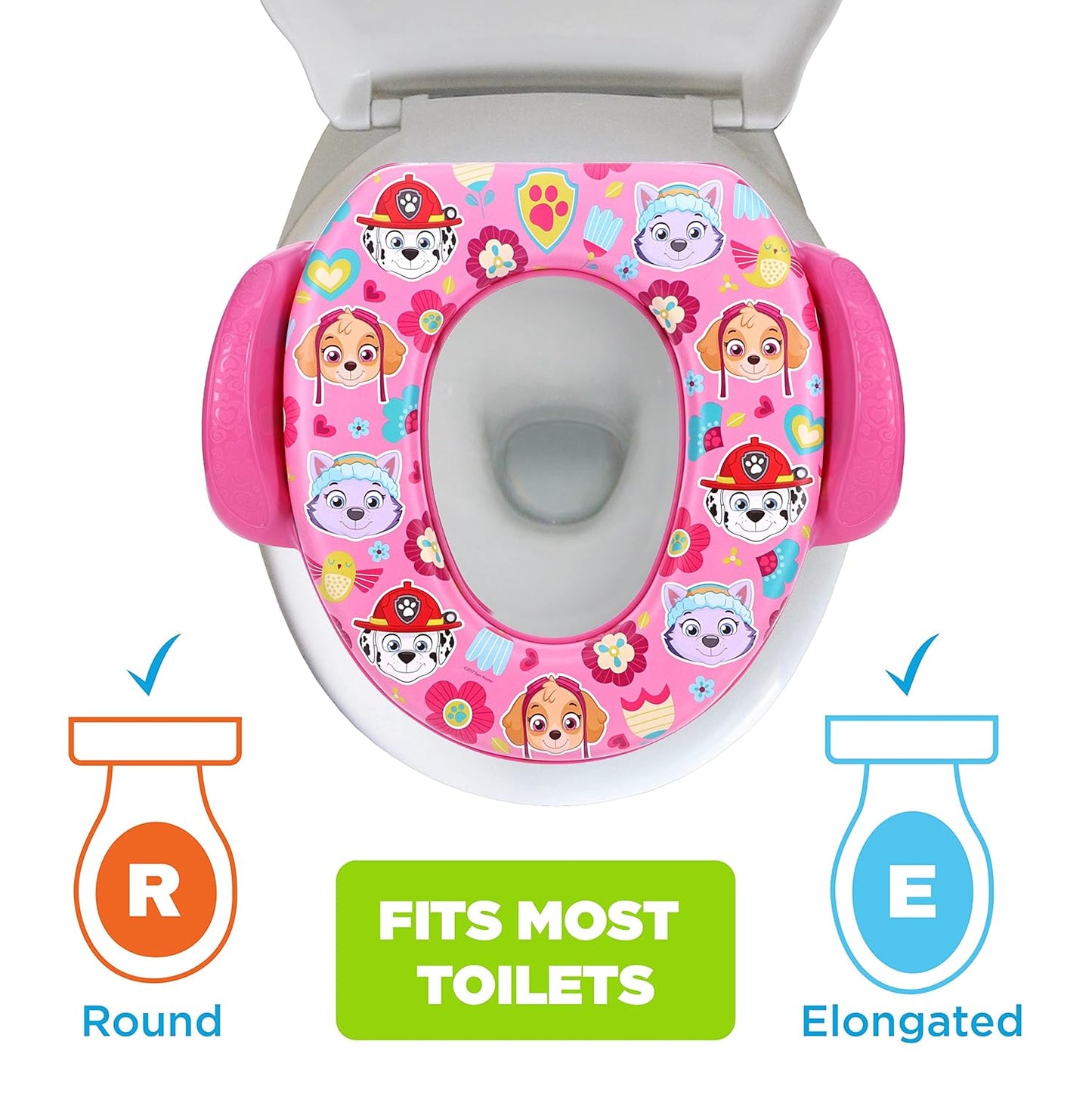 Nickelodeon PAW Patrol "Rescue Pups" Soft Potty Seat and Potty Training Seat - Soft Cushion, Baby Potty Training, Safe, Easy to Clean