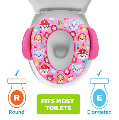 Nickelodeon PAW Patrol "Rescue Pups" Soft Potty Seat and Potty Training Seat - Soft Cushion, Baby Potty Training, Safe, Easy to Clean