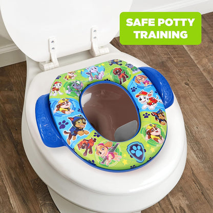 Nickelodeon PAW Patrol "Mission Paw" Soft Potty Seat and Potty Training Seat - Soft Cushion, Baby Potty Training, Safe, Easy to Clean