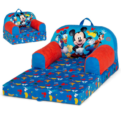 Delta Children - Cars Cozee Buddy Flip-Out Kids Chair, Blue
