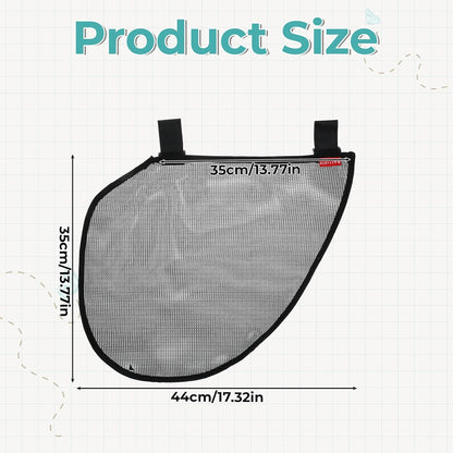 Universal Stroller Organizer Side Sling Polyester Net Mesh Bag in Black Fits for Nuna, Baby Jogger, Britax, Uppababy, Doona Strollers