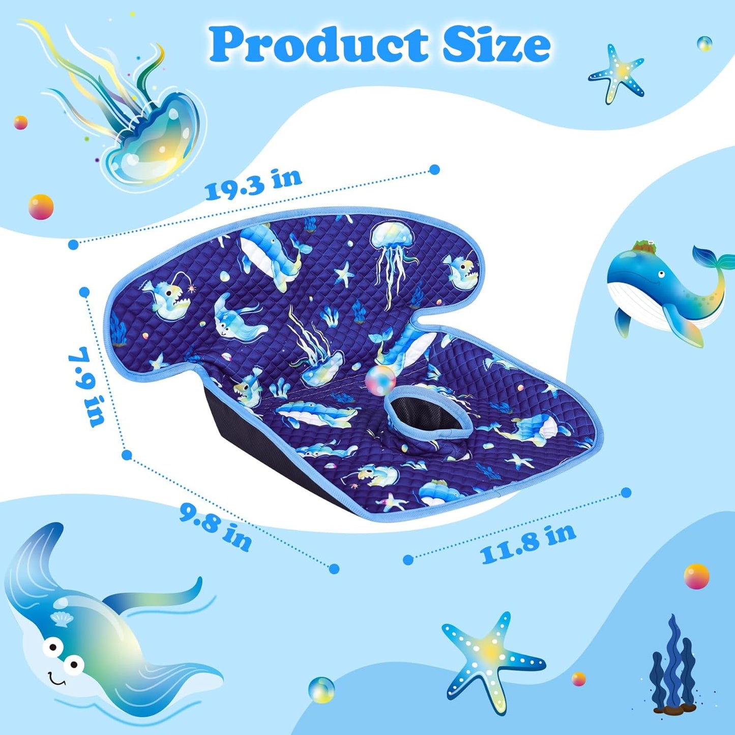 Babenest Car Seat Potty Protector Cover -Waterproof Carseat Training Liner for Baby &Toddler Shower Gift, Dry Piddle Pee Pad with Fun Designs for Strollers & Infant Car Seats (2pcs Pink)