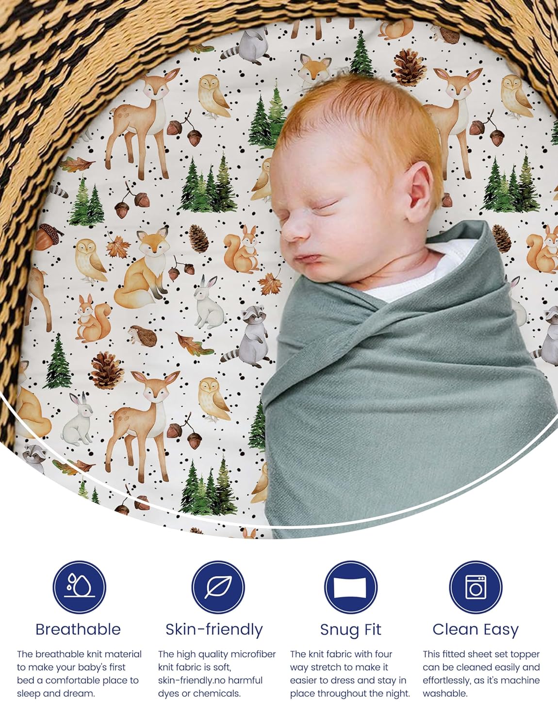 TotAha Premium Stretchy Bassinet Sheets for Baby Girl, Silky Comfort Cradle Sheets Fitted 18 x 36 for Oval, Rectangular, Hourglass Mattress, Hypoallergenic, Buttery Soft 2-Pack (Floral & Pale Pink)