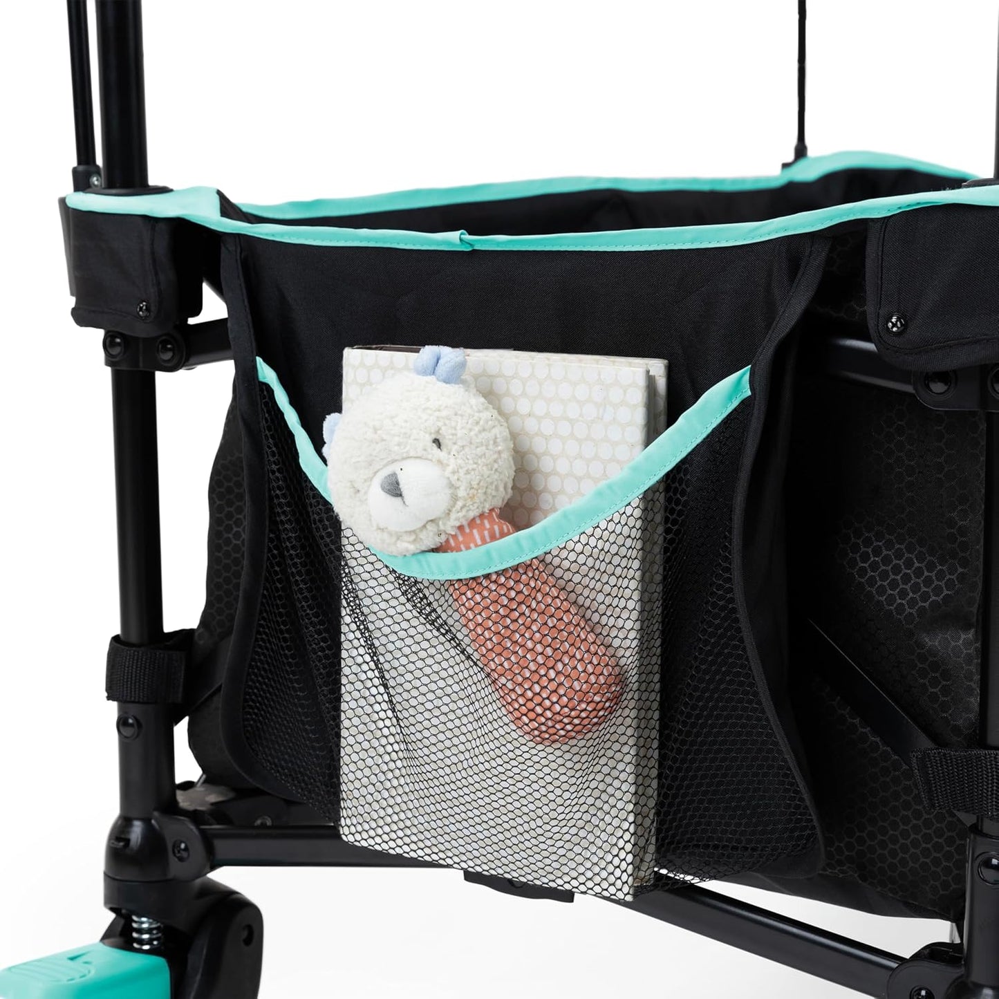 Ingenuity Ingenuity Pop 'N Ride Lightweight Stroller Wagon - Face-to-Face Seats for 2 with 3-Point Harnesses & Sun Canopy
