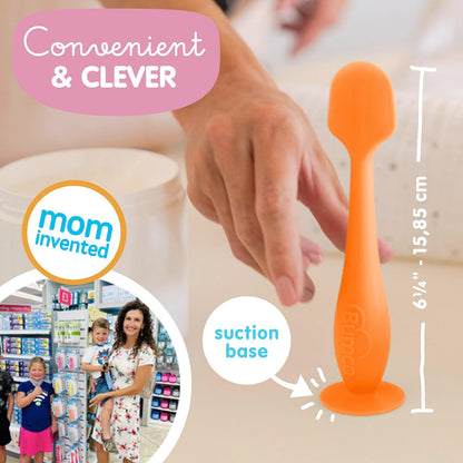 Bumco Diaper Cream Spatula (2-Pack) - BPA-Free Diaper Bag Essentials, Soft & Flexible Butt Spatula Baby, Mom-Invented Butt Paste Spatula, Diaper Cream Applicator, Bumco Baby Bum Brush, Diaper Spatula