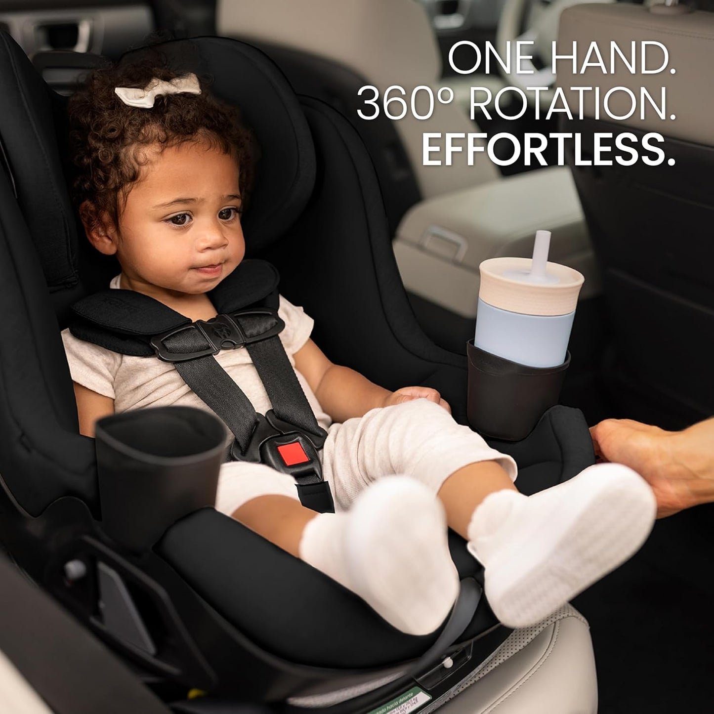 Britax Galaxy360 Slim Rotating Convertible Car Seat with SwivelSmooth Steel Ring – Teak