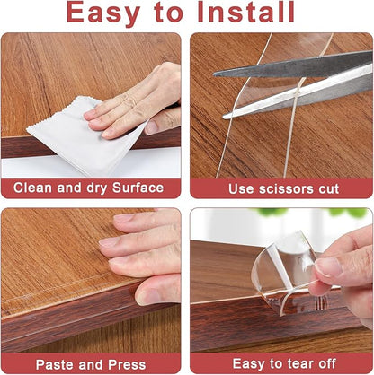 Corner Protectors Baby Proofing,Clear Corner Protector,Soft Edge Protector 6.6ft(2M) Corner Guards Furniture Corner&Edge Safety Bumpers with Upgraded Strong Adhesive for Furniture&Sharp Corners