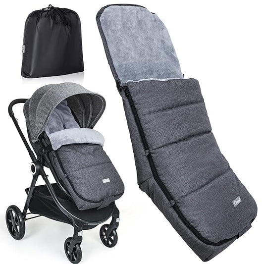 Orzbow Warm Bunting Bag Universal, Stroller Sleeping Bag Cold Weather,Waterproof Toddler Footmuff (Dark Grey)