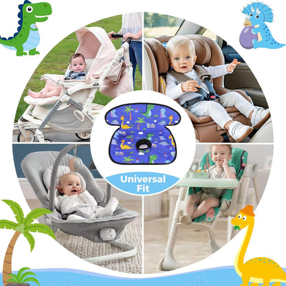 Piddle Pad Car Seat Liner, Waterproof Soft Car Seat Protector for Potty Training, Travel-Friendly Baby Toddler Carseat Cover, Machine Washable Liner for Spills, Potty Accidents (Blue, 2PC)
