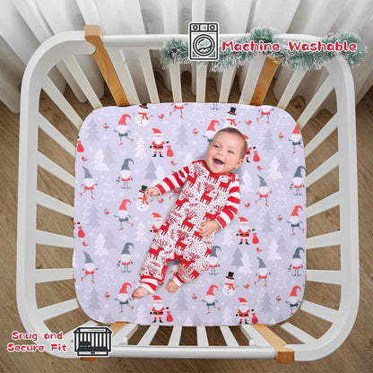 Cloele Square Playard Fitted Sheet 36x36, Ultra Soft Polyester Playpen Sheet for Baby & Pet, Dogs Pattern Pack and Play Crib Sheets, Portable Playard Mattress Cover
