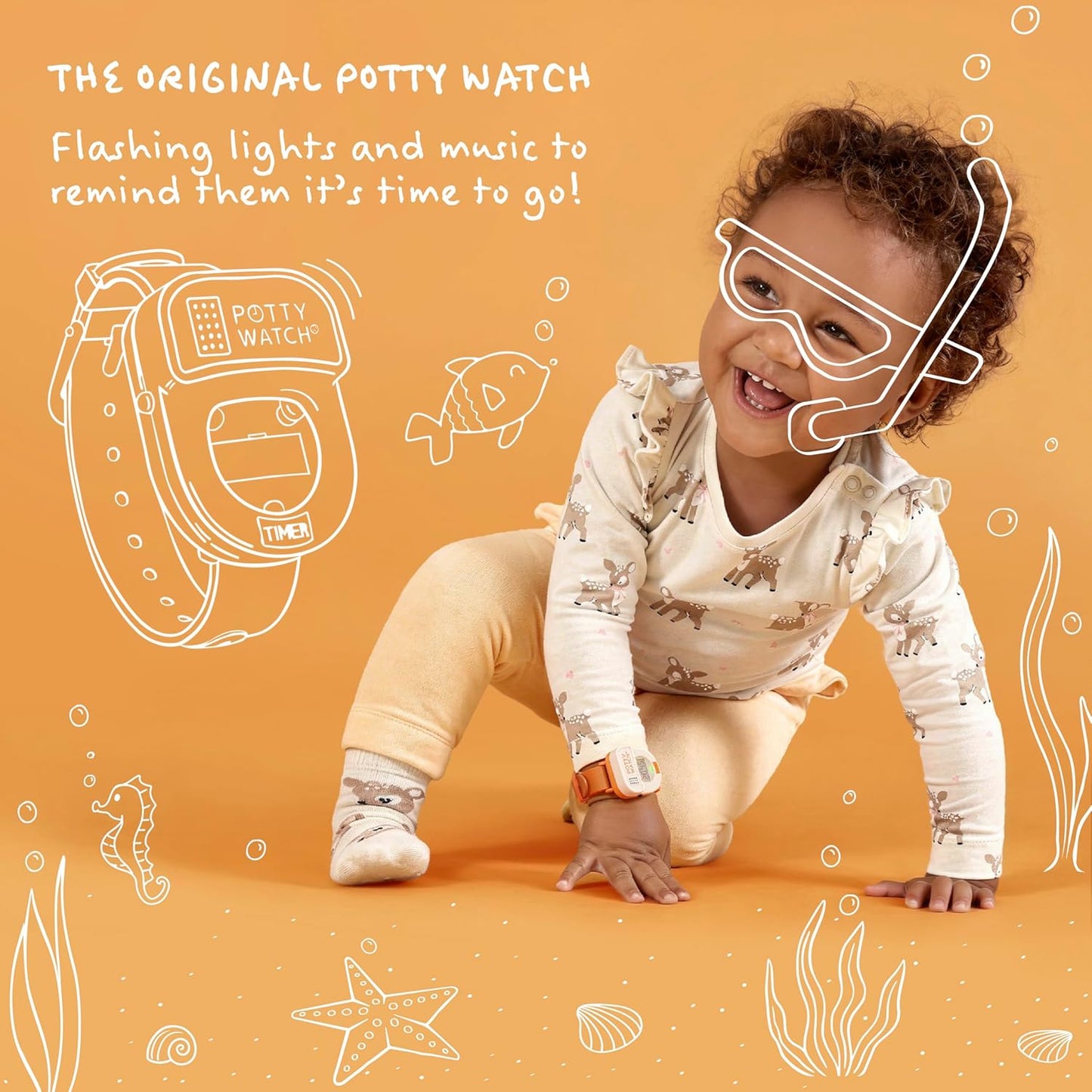 Potty Watch for Kids Potty Training - Potty Training Watch with 3 Fun Flashing Lights and Music - Water-Resistant Watch - Potty Watch Remind Kids Every 30, 60 or 90 Minutes - Pink