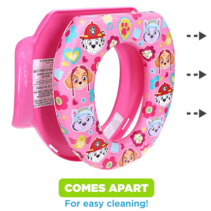 Nickelodeon PAW Patrol "Rescue Pups" Soft Potty Seat and Potty Training Seat - Soft Cushion, Baby Potty Training, Safe, Easy to Clean