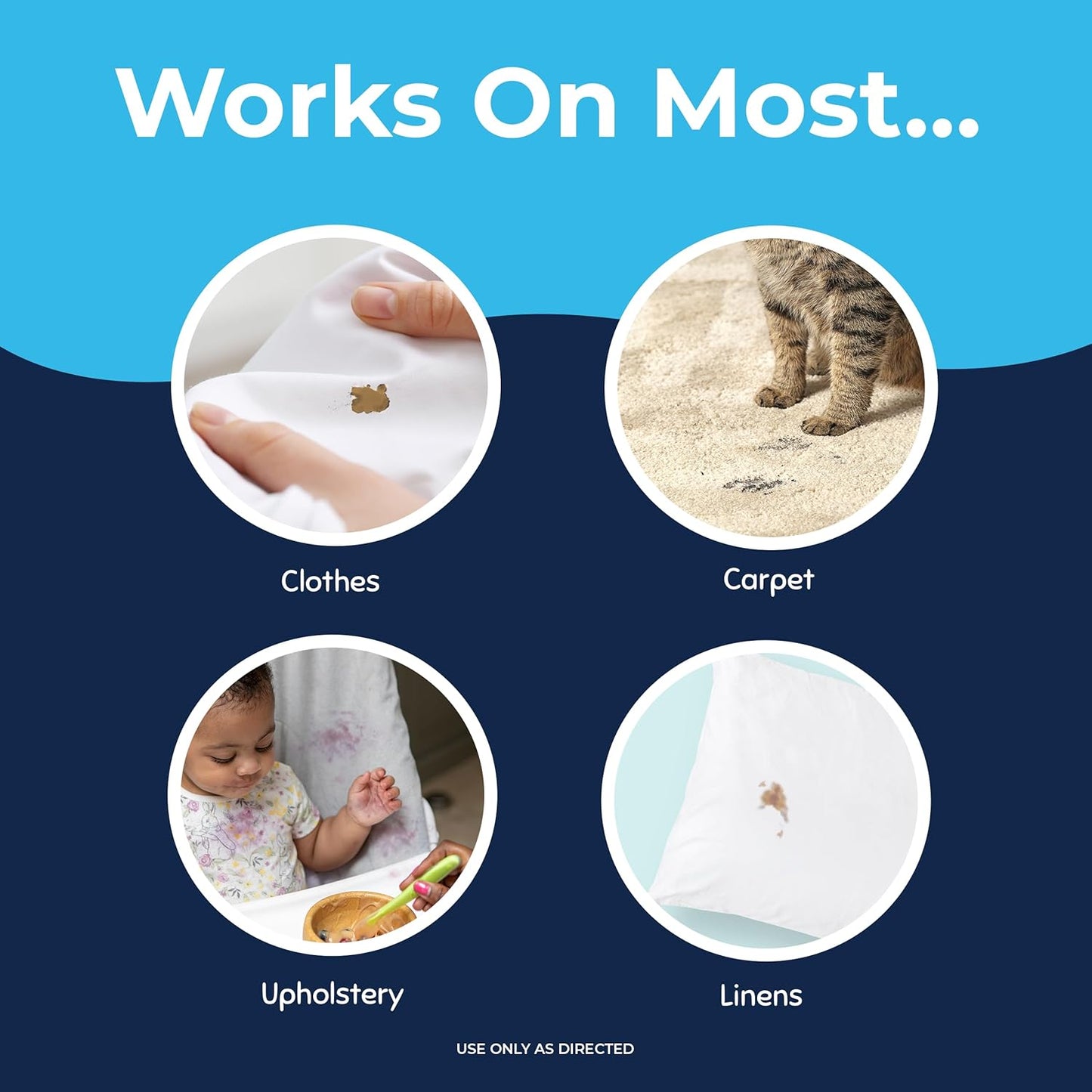 Miss Mouth's Messy Eater Stain Treater Spray - 4oz Stain Remover - Newborn & Baby Essentials - No Dry Cleaning Food, Grease, Coffee Off Laundry, Underwear, Fabric