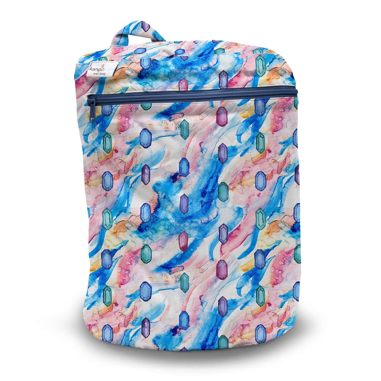 Kanga Care Wet Bag Seam Sealed Waterproof 3D Dimensional for Baby Cloth Diapers, Travel, Beach, Pool, Gym, Swim | Clover - Colors B