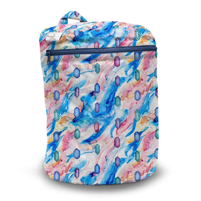 Kanga Care Wet Bag Seam Sealed Waterproof 3D Dimensional for Baby Cloth Diapers, Travel, Beach, Pool, Gym, Swim | Clover - Colors B