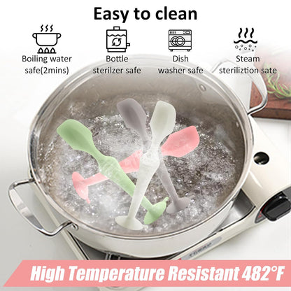 Portable Diaper Cream Applicator Tool Food-grade Silicone Spatula with Suction Base Infant Butt Care Diaper Cream Applicator