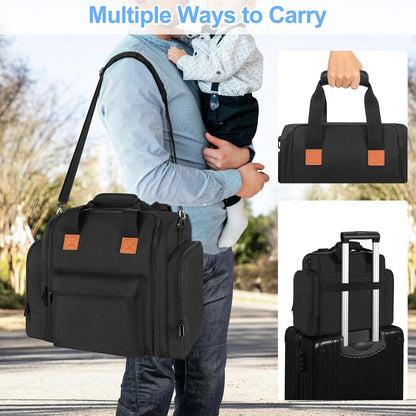 YARWO Carrying Case Compatible with Baby Brezza Formula Pro Mini Formula Dispenser Machine, Insulated Bottle Warmer Travel Bag for Formula Maker, Bottles, Infant Formula and Baby Toys & Essentials