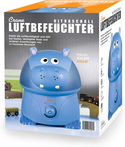 Crane Cute Animal Humidifier for Kids Bedroom and Nursery, Ultrasonic Cool Mist, 1 Gallon, Auto Shut Off, Cool Mist Humidifier