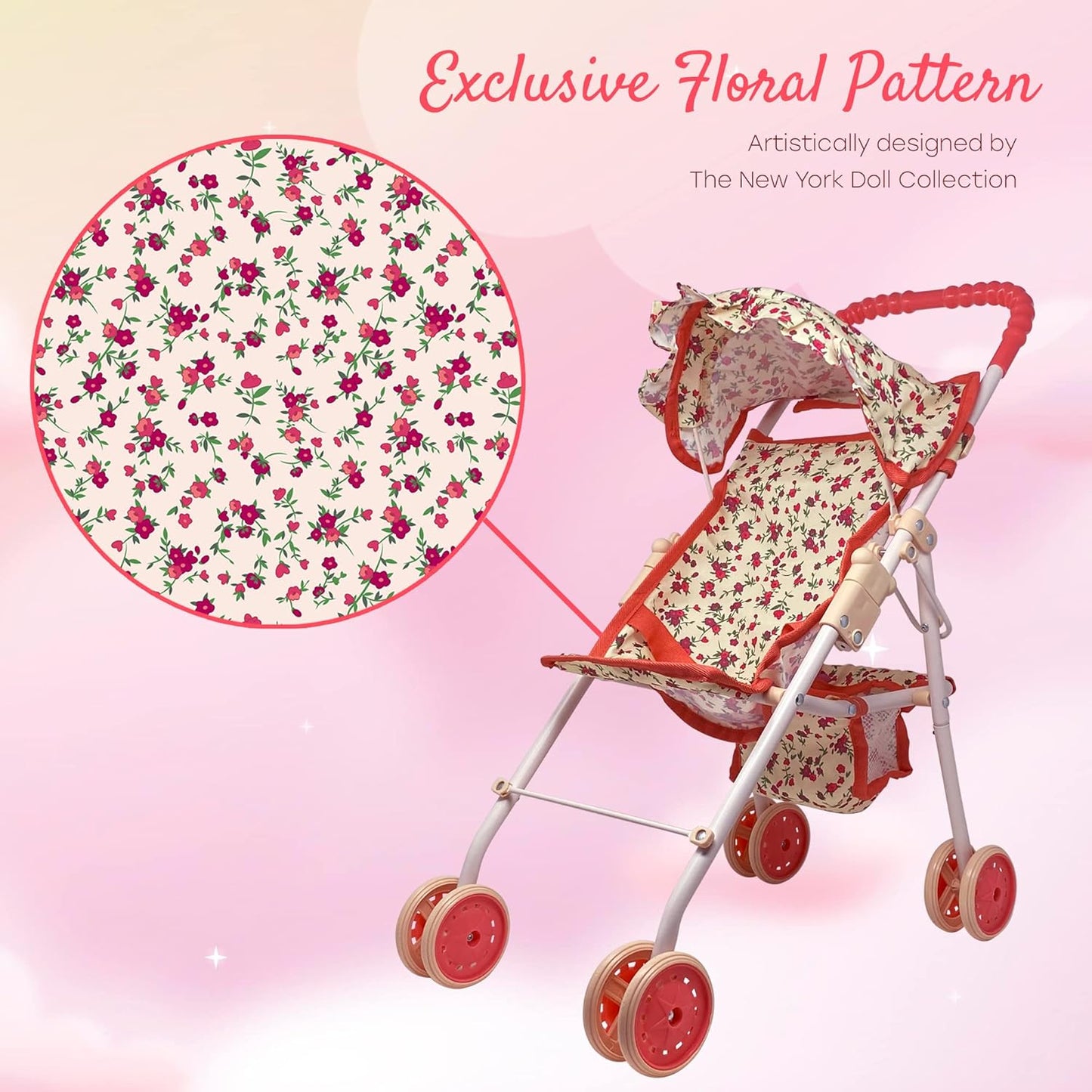My First Doll Stroller Denim for Baby Doll