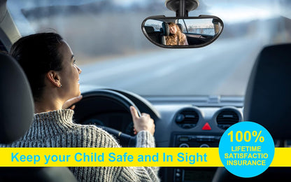 Rearview Baby Mirror for Car,Windshield Infant Front Facing Baby Rear View Mirror,360 Degrees Adjustable Mirrors to See Rear Kids,Babies,Infants and Newborn