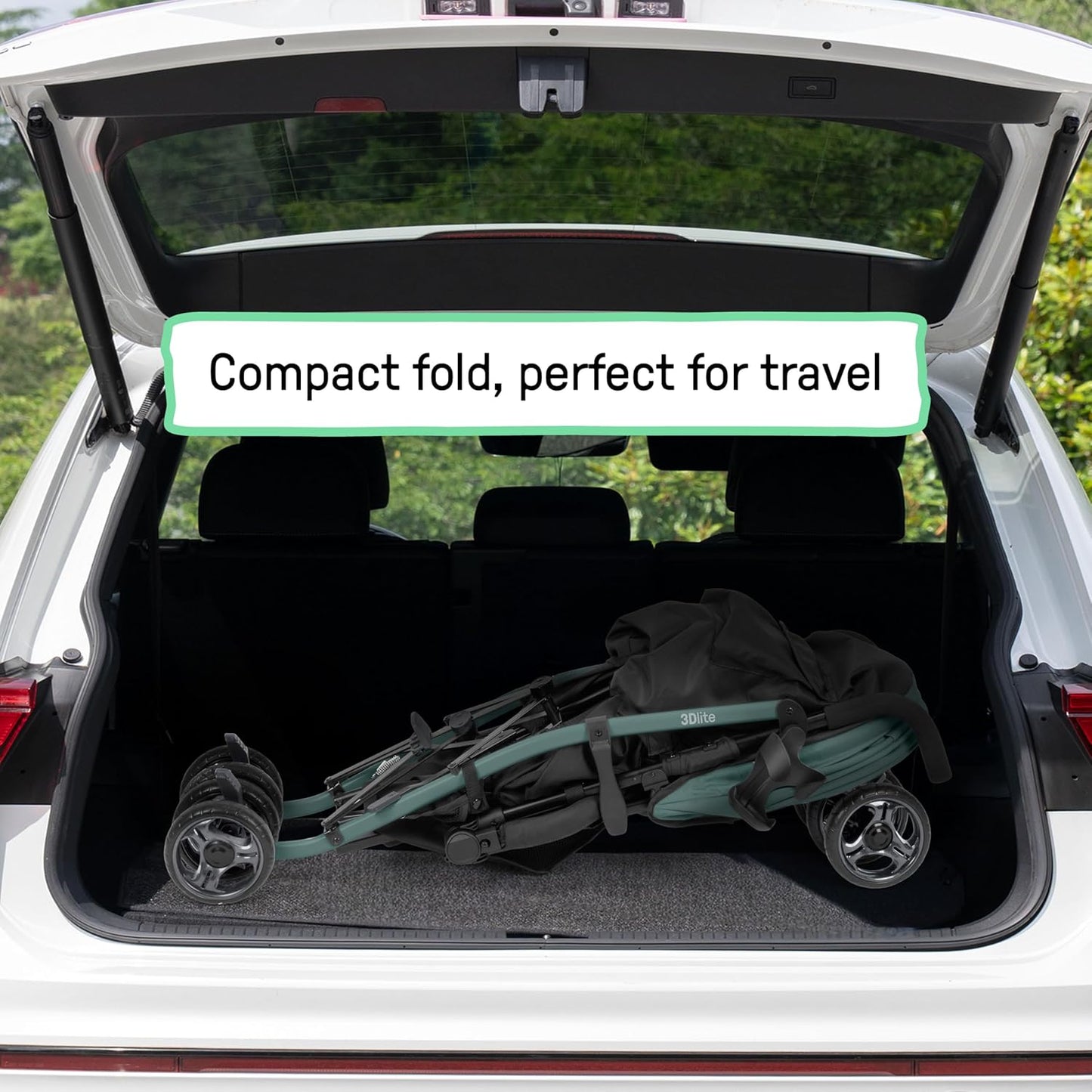 Ingenuity 3Dlite Convenience Stroller, Gray – Lightweight Stroller with Aluminum Frame, Large Seat Area, 4 Position Recline, Extra Large Storage Basket – Infant Stroller for Travel and More