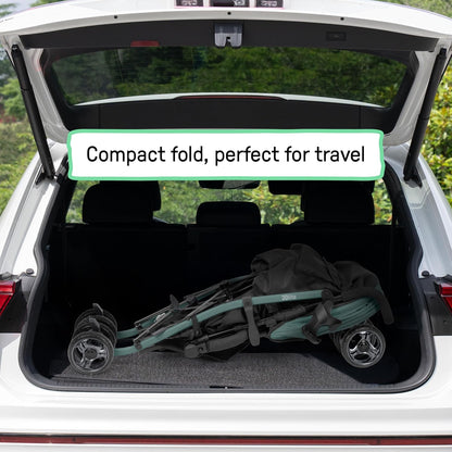Ingenuity 3Dlite Convenience Stroller, Gray – Lightweight Stroller with Aluminum Frame, Large Seat Area, 4 Position Recline, Extra Large Storage Basket – Infant Stroller for Travel and More