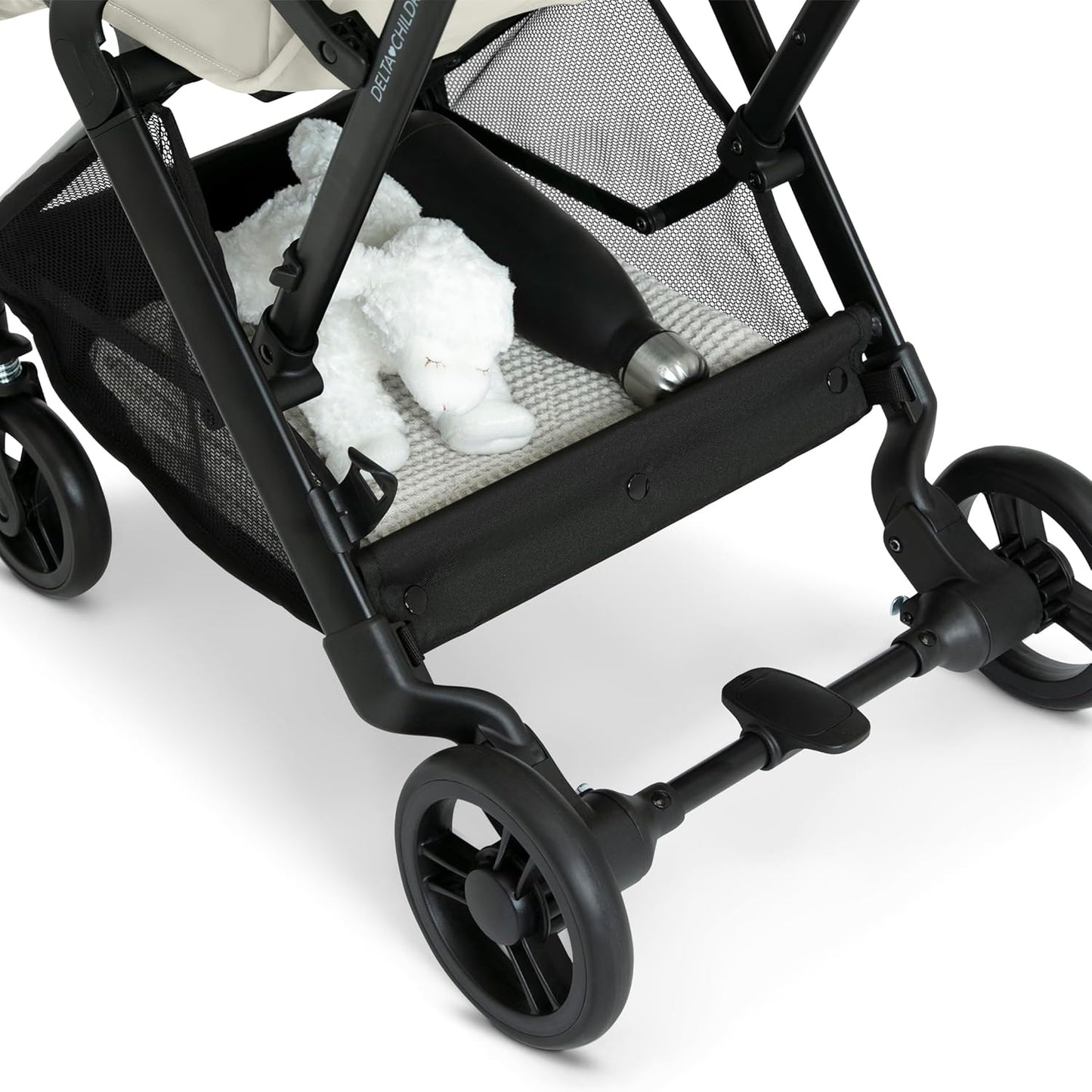Delta Children Icon Ultra Compact Travel Stroller - Greenguard Gold Certified, Black