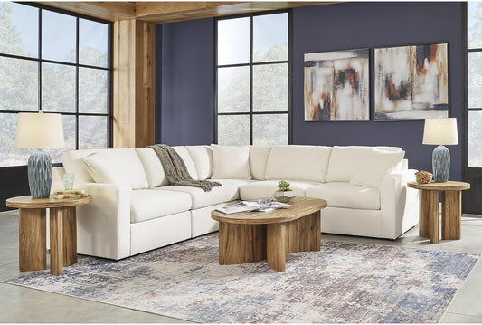 Signature Design by Ashley Modmax Coastal Press-Back Swivel Glider Rocker Recliner with Machine Washable Cover, Hidden Storage Compartments and 2 Bolster Pillows, Beige - Colors B