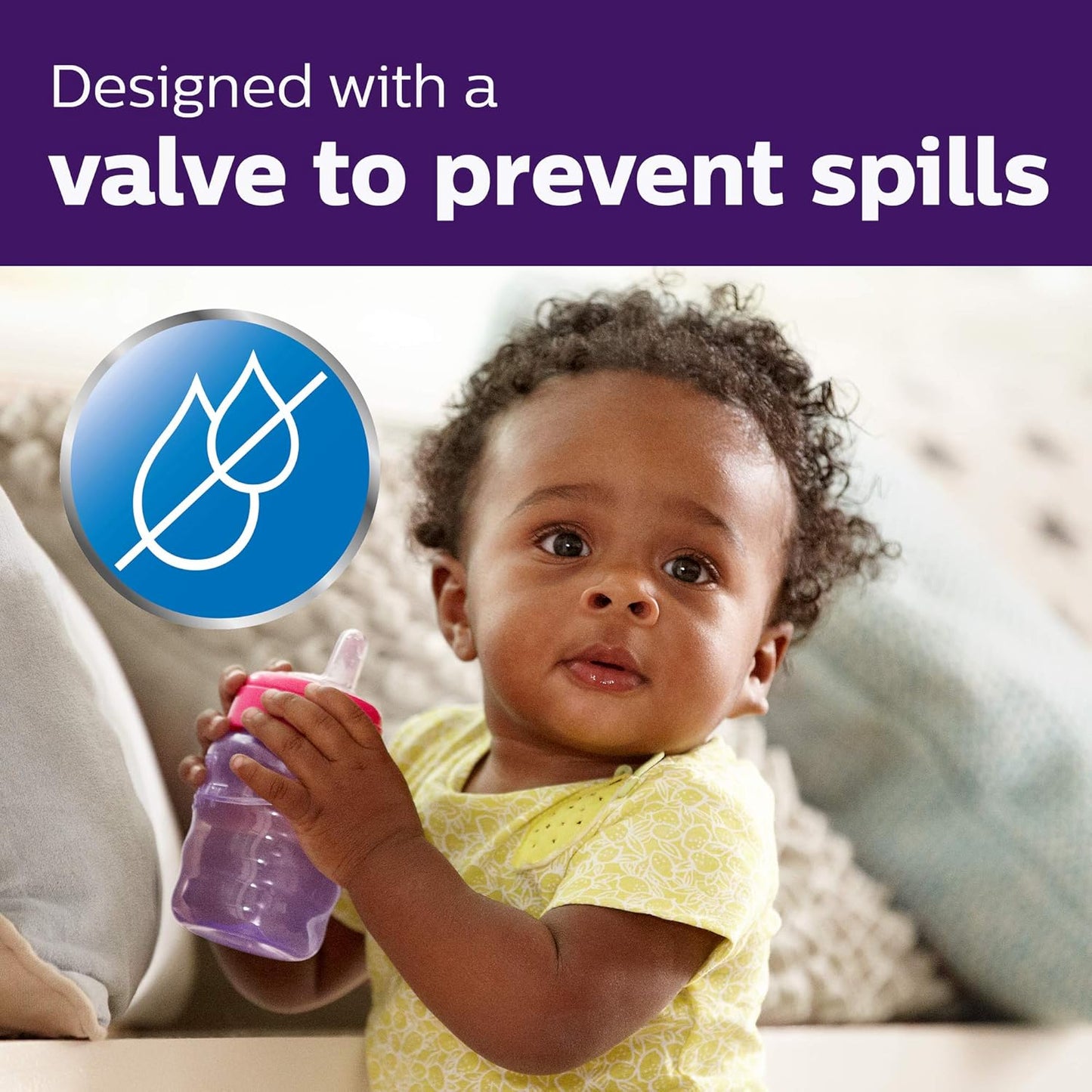 Philips AVENT My Easy Sippy Cup with Soft Spout and Spill-Proof Design, Blue/Green, 9oz, 2pk, SCF553/25