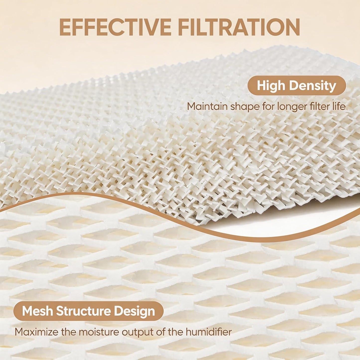 Humidifier Replacement Filter 2.0 Compatible with Canopy Bedside Humidifier and Nursery Humidifier, Made Natural Wood Pulp and Paper Wick Filter, 6 Week Lifespan Humidifier Wicking Filter Replacement
