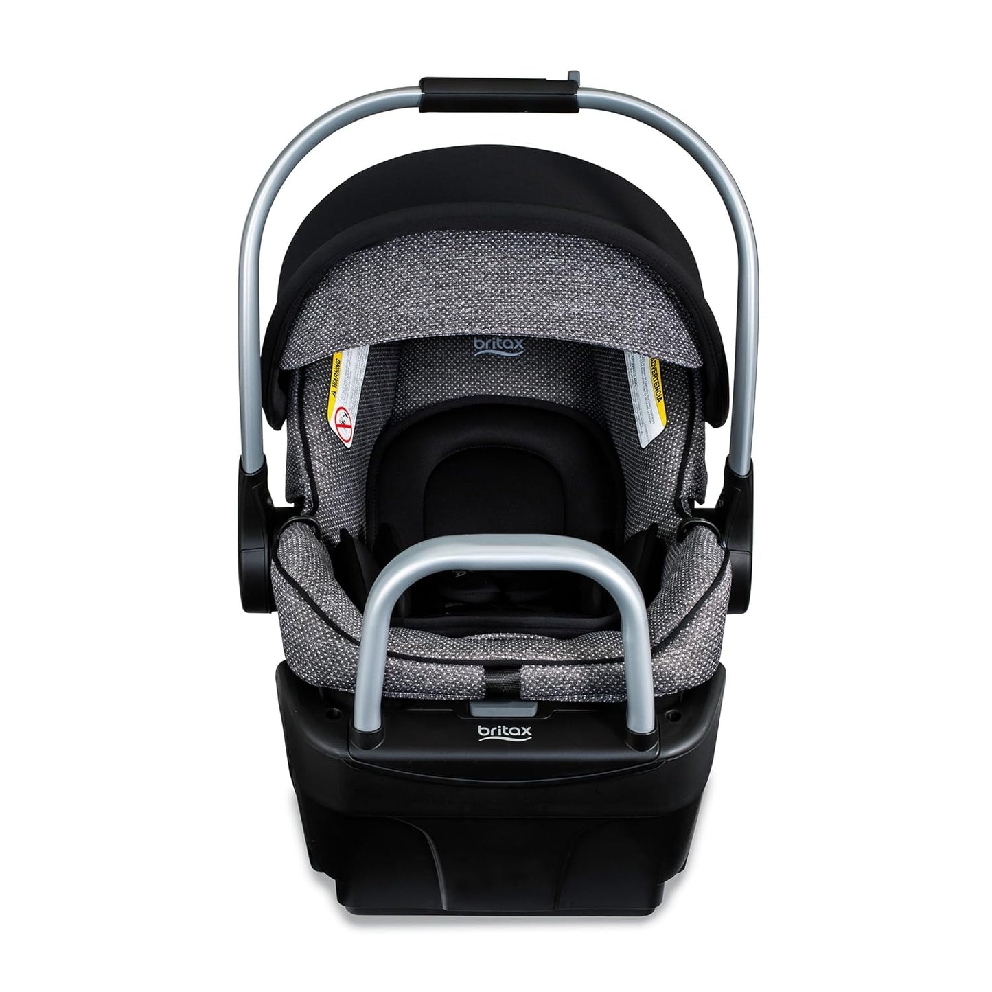 Britax Willow SC Infant Car Seat, Rear Facing Car Seat with Alpine Base, ClickTight Technology, RightSize System, Pindot Stone