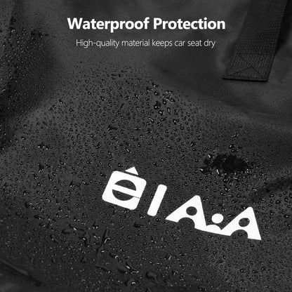 elaia Car Seat Travel Bag for Airplane, Waterproof Wearable with Straps, Large Capacity Padded Car Seat Check Bag, Perfect for Air Travel, Family Vacations, and Parents with Infants
