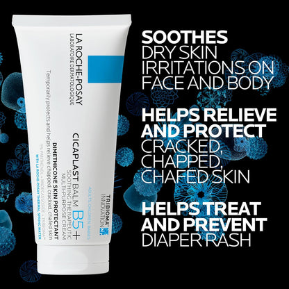 La Roche-Posay Cicaplast Balm B5 Skin Barrier Repair Cream with Centella Asiatica, Shea Butter & Panthenol | Multi-Purpose Healing Ointment for Dry, Irritated Skin | Face, Body & Hand Balm, Baby Safe
