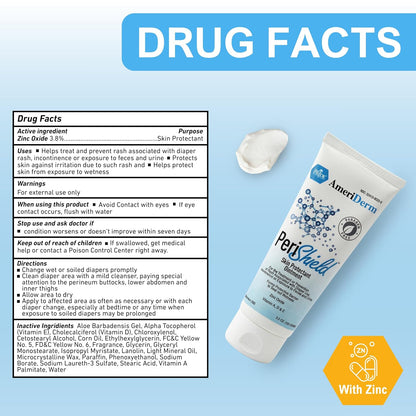 MED PRIDE Baby Diaper Rash Cream – Zinc Oxide Skin Protectant Ointment, 3.5 oz – Paraben-Free, Vitamins A D E, Moisturizing & Soothing Baby Butt Cream for Diaper Rash Relief & Prevention
