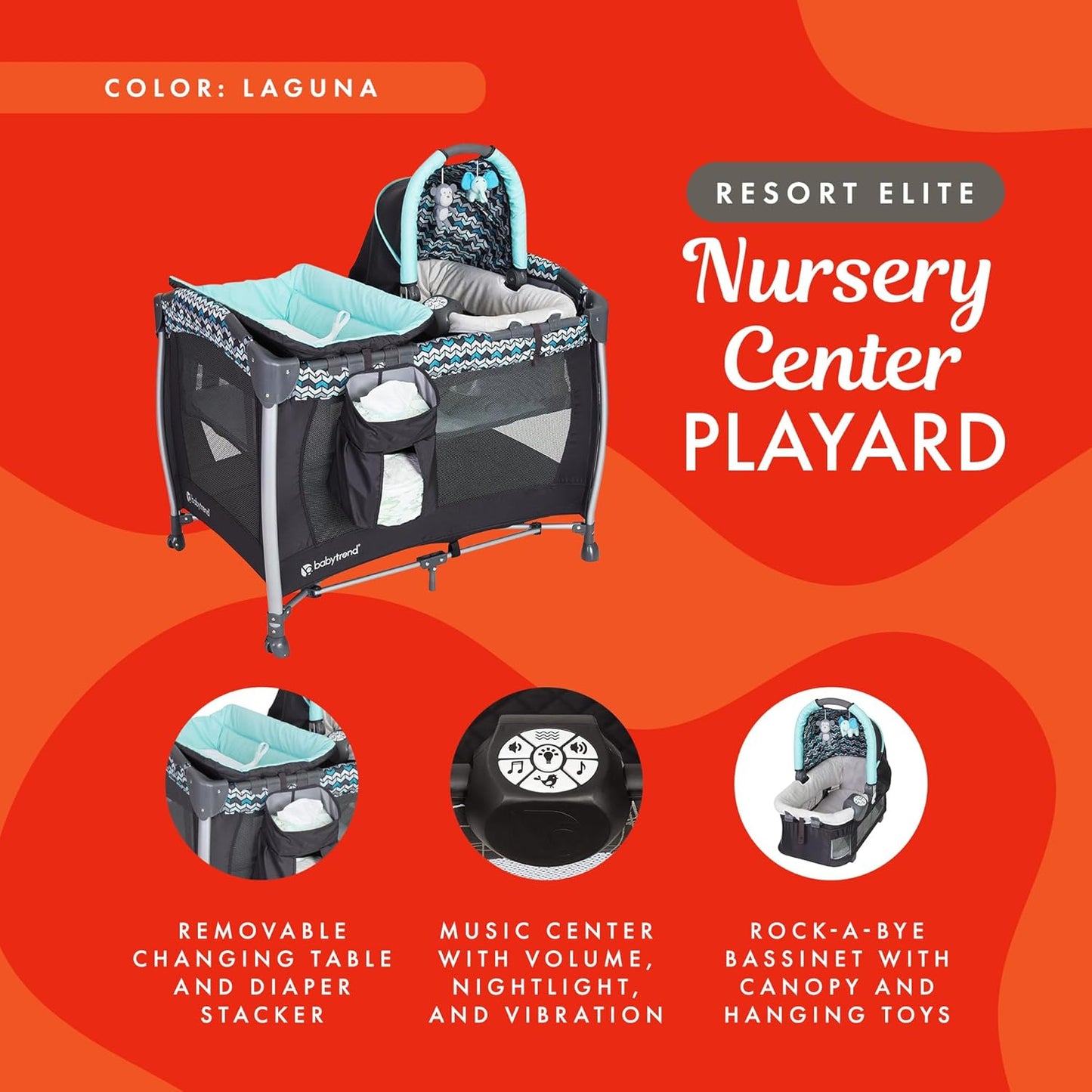 Baby Trend Resort Elite Nursery Center, Laguna