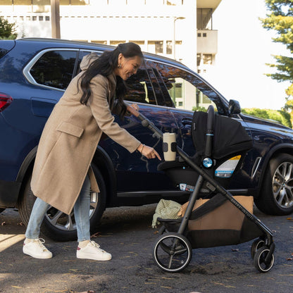 Evenflo Shyft Intuiti Travel System with Revolve180 LiteMax™ NXT Rotating Rear-Facing Lightweight Preemie and Infant Car Seat 3-30 lbs. (Amaranth Pink)
