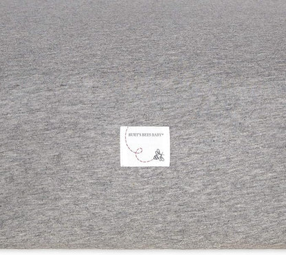 Burt's Bees Baby Essential Organic Cotton Fitted Crib Sheet, Breathable for Boy Girl Standard Crib & Toddler Mattresses