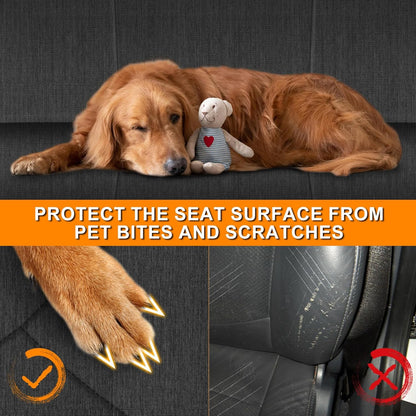 Front Seat Covers Compatible with 2000-2014 BMW 3 Series Convertible 320CI/323CI/325CI/330CI Standard, Heavy Duty Cationic Linen Fabric Seat Protector