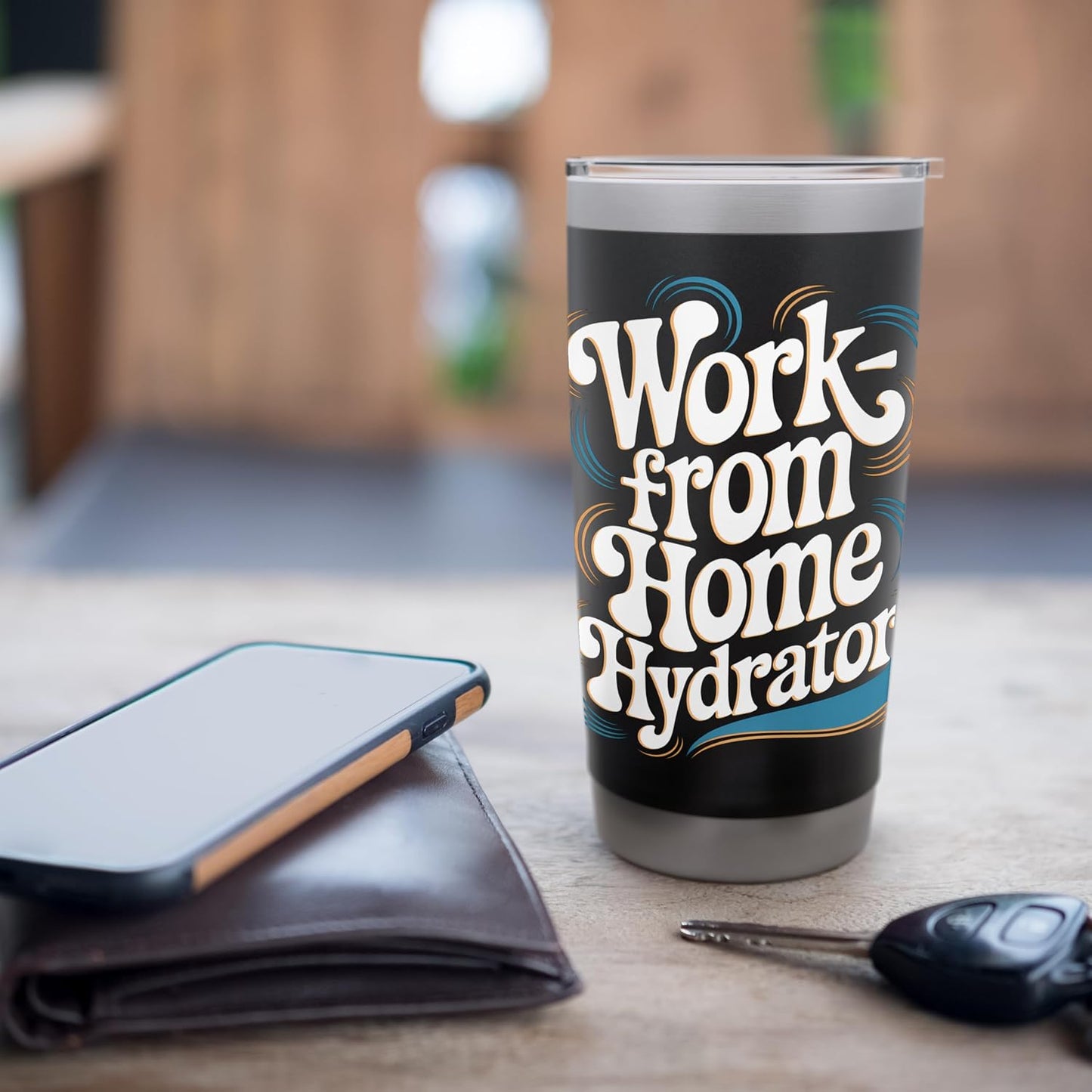 Work from Home Hydrator – Funny Remote Job Quote Stainless Steel Insulated Tumbler
