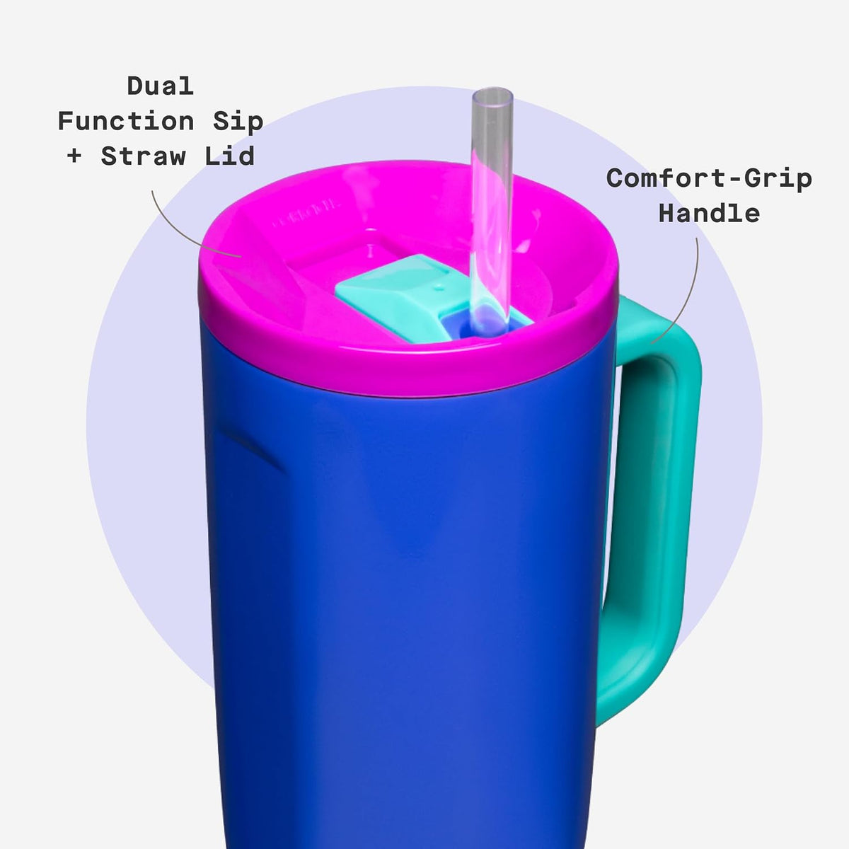 Cruiser Tumbler 40 oz Triple Insulated, Gloss Powder Blue