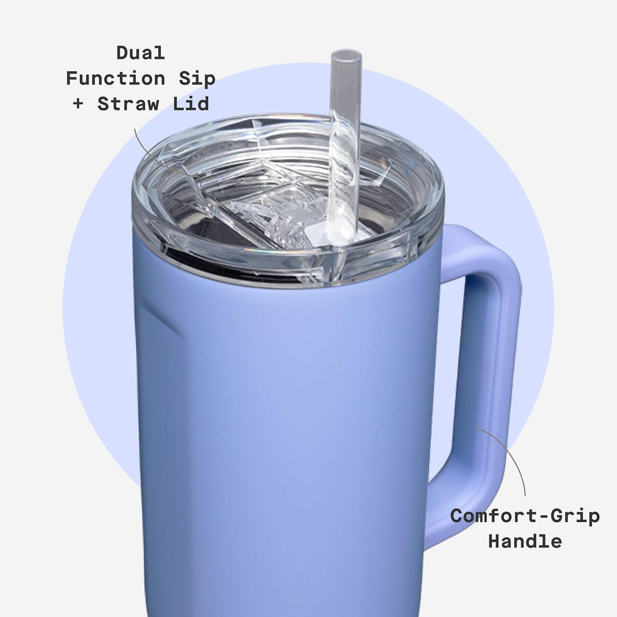 Cruiser Tumbler 40 oz Triple Insulated, Gloss Powder Blue