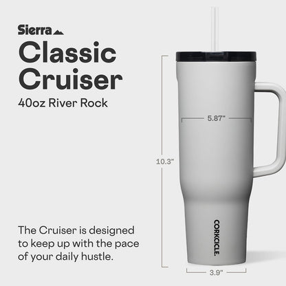 Cruiser Tumbler 40 oz Triple Insulated, Gloss Powder Blue
