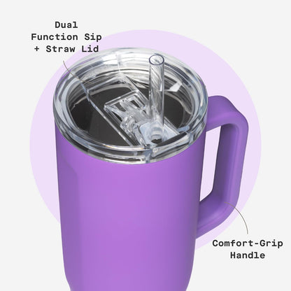 Cruiser Tumbler 40 oz Triple Insulated, Gloss Powder Blue