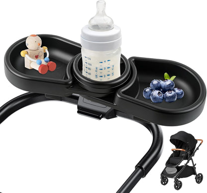Snack Tray Compatible with Joie Stroller,BPA-Free 3in1 Stroller Snack Tray